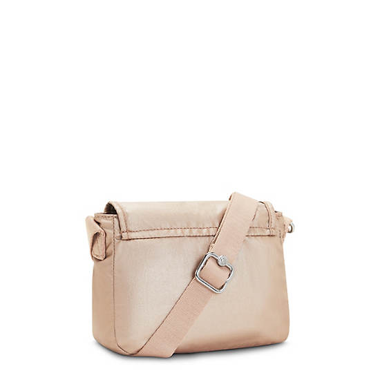 Kipling Sabian Metallic Crossbody Mini Tassen Goud | België 1866RV